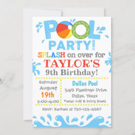 Uitnodiging voor poolpartijen | Uitnodiging van de