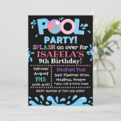 Uitnodiging voor poolpartijen | Uitnodiging van de (Staand voorkant)