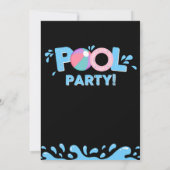 Uitnodiging voor poolpartijen | Uitnodiging van de (Achterkant)