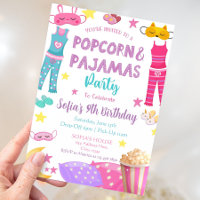 Uitnodiging voor Popcorn- en Pyjamafeest