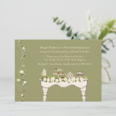 Uitnodiging voor postbruiloft Brunch (klik op kleu (Staand voorkant)