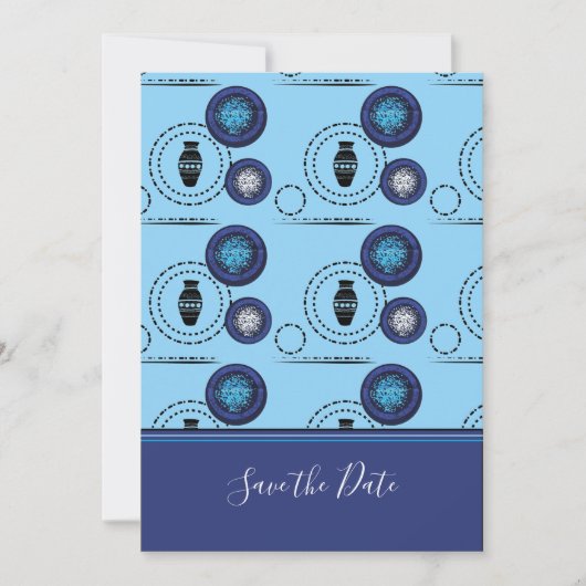 Uitnodiging voor prachtige Afrikaanse afdruk Ankar (Voorkant)