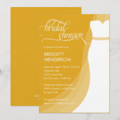 Uitnodiging voor prachtige dress Bridal-douches (Voorkant / Achterkant)