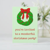 Uitnodiging voor prachtige kerstfeestdagen (Staand voorkant)