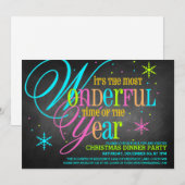 Uitnodiging voor prachtige kerstfeestdagen (Voorkant / Achterkant)