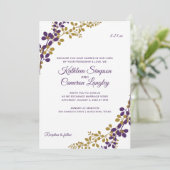 Uitnodiging voor prachtige wijnstokken - Plum & Go (Staand voorkant)