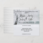 Uitnodiging voor prachtige winterbomen (Voorkant / Achterkant)