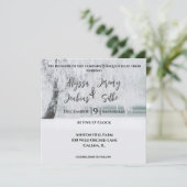 Uitnodiging voor prachtige winterbomen (Staand voorkant)