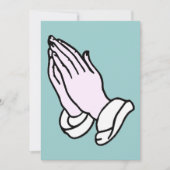 Uitnodiging voor Praying Hands (Voorkant)