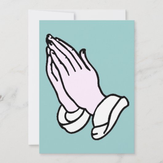 Uitnodiging voor Praying Hands (Voorkant)