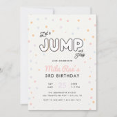 Uitnodiging voor preppy spring- en stuiterfeest vo (Voorkant)