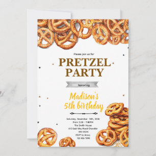 Uitnodiging voor pretzel-feestje