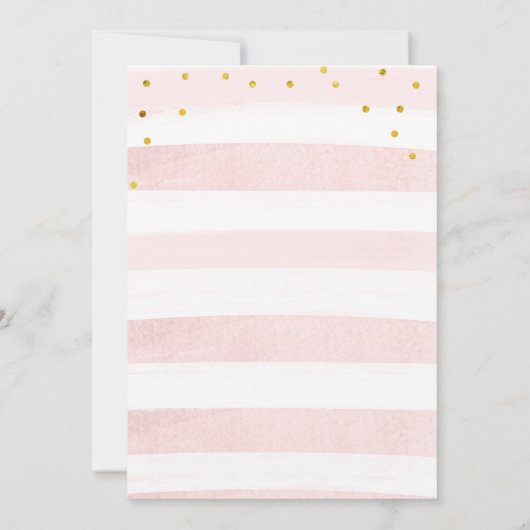 Uitnodiging voor Prinses Regenboog Baby Shower (Achterkant)