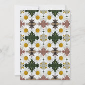 Uitnodiging voor prinsessenfeest met madeliefkroon (Achterkant)