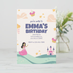 Uitnodiging voor prinsessenverjaardag, Magische Pr