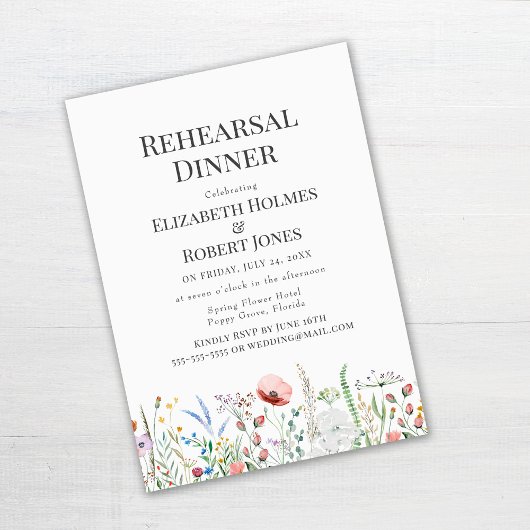 Uitnodiging voor proefdiner in bloemenweide