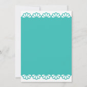 Uitnodiging voor proefdiners met Papel Picado (Achterkant)