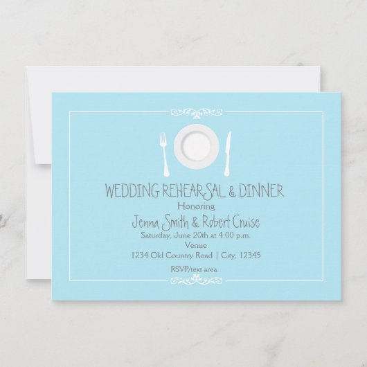 Uitnodiging voor proefdiners ter gelegenheid van e (Voorkant)