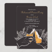 Uitnodiging voor proefdiners voor huwelijksgelofte (Voorkant / Achterkant)