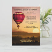 Uitnodiging voor proefdinervoor hete luchtballon b (Staand voorkant)