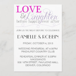 Uitnodiging voor proefhuwelijk met liefde en lache