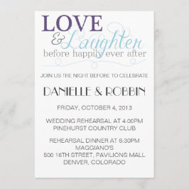 Uitnodiging voor proefhuwelijk met liefde en lache