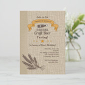 Uitnodiging voor proeven met Craft Beer (Staand voorkant)