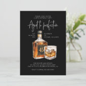 Uitnodiging voor proeverij van bourbonwhiskey voor (Staand voorkant)