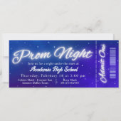 Uitnodiging voor Prom Night - Onder de Sterren Tic (Voorkant)