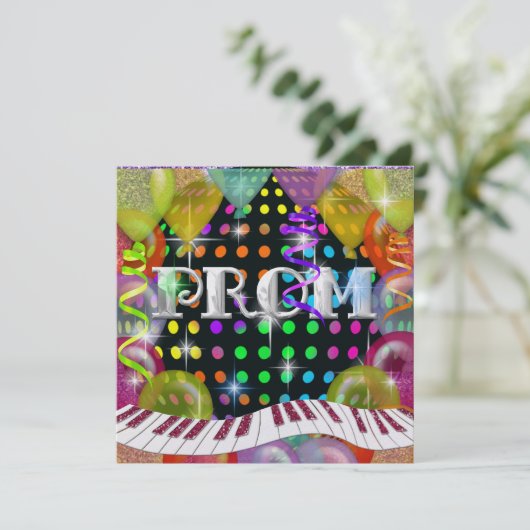 Uitnodiging voor prom - SRF (Staand voorkant)