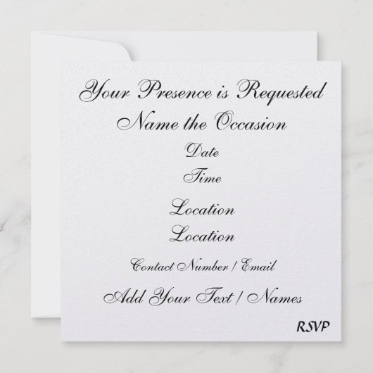 Uitnodiging voor prom - SRF Invitati (Achterkant)