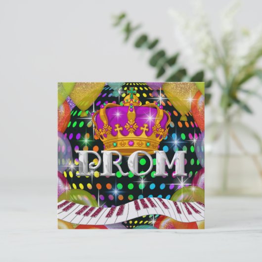 Uitnodiging voor prom - SRF Invitati (Staand voorkant)
