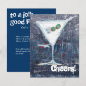 Uitnodiging voor Proost Toast Feestje (Voorkant / Achterkant)