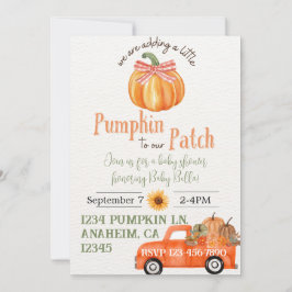 Uitnodiging voor Pumpkin Patch Baby shower