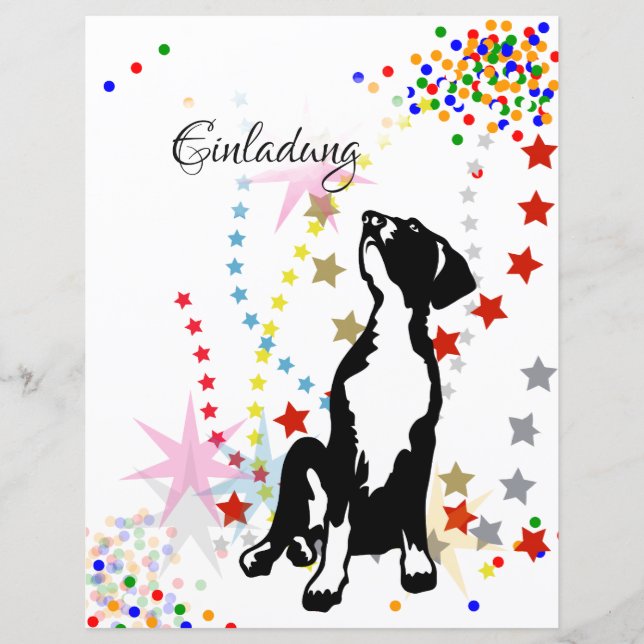 Uitnodiging voor puppy's (Voorkant)