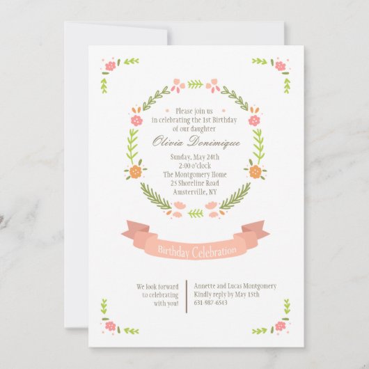 Uitnodiging voor pure viering (Voorkant)