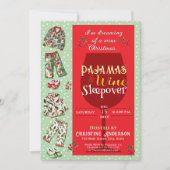 Uitnodiging voor pyjama en pannenkoeken (Voorkant)