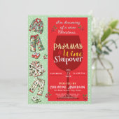 Uitnodiging voor pyjama en pannenkoeken (Staand voorkant)