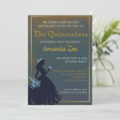Uitnodiging voor Quinceañera (Staand voorkant)