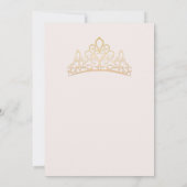 Uitnodiging voor Quinceañera (Achterkant)