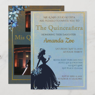 Uitnodiging voor Quinceañera