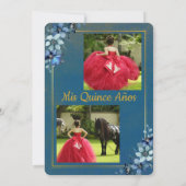 Uitnodiging voor Quinceañera (Achterkant)