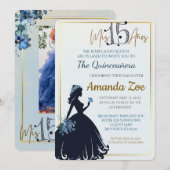 Uitnodiging voor Quinceañera-feest (Voorkant / Achterkant)