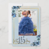 Uitnodiging voor Quinceañera-feest (Achterkant)