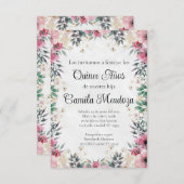 Uitnodiging voor Quinceañera/Trouw/Huwelijk (Voorkant / Achterkant)