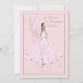 Uitnodiging voor Quinceanera van Jong Meisje (Voorkant)