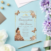 Uitnodiging voor Quincenera in het Spaans Boho (Insitu (Huwelijk))