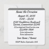 Uitnodiging voor raceauto-evenement (Achterkant)