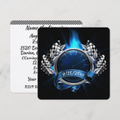 Uitnodiging voor raceauto-evenement (Voorkant / Achterkant)