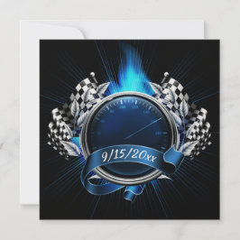 Uitnodiging voor raceauto-evenement